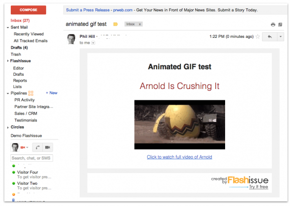 animated gif in email